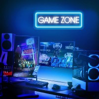 Game Zone Neon Signs For Gamer Room Decor Gaming Light Neon Sign For Wall Decor Bedroom Game Room Led Signs Gamer Gifts For