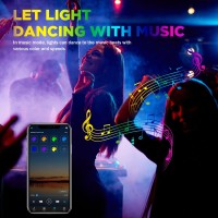 Usb Rgb Cob Led Strip Lights 492Ft 5V Color Changing Strip Light Smart Light Strips App Control Music Sync Led Light Strip Mu