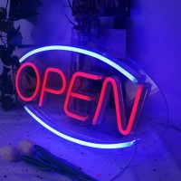 Open Neon Sign Open Neon Signs For Business Neon Light Powered By Usb With On/Off Switch Adjustable Brightness Open Neon Lights For Party Bar Salon Stores Hotel Wall Decor Neon Light Sign