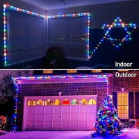 Jmexsuss 2 Pack Battery Operated Rope Lights Outdoor Waterproof Total 200Led 66Ft 8 Moderemote Battery Powered Christmas Strin