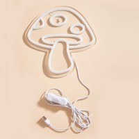 Chi-Buy Led Neon Mushroom Cute Neon Sign, Usb Powered Neon Signs Night Light, 3D Wall Art & Game Room Bedroom Living Room Decor Lamp For Children Kids Girl