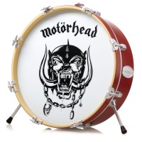 Numskull Motorhead Logo 3D Drum Lamp - Desk Lamp For Bedroom, Office, Home, Study, Work - Official Motorhead Merchandise