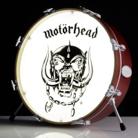 Numskull Motorhead Logo 3D Drum Lamp - Desk Lamp For Bedroom, Office, Home, Study, Work - Official Motorhead Merchandise