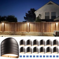 Leonlite 12Pack Low Voltage Led Deck Lights 250Lm Ultra Bright Fence Down Lights Cri90 Landscape Step Railing Fence Light Et