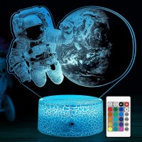 Astronaut Kids Night Light Lamp, 16 Led Colors Changing &Remote Control, Kids' Space-Themed Nightlights For Boys Room, Space Gifts For Kids Boy Girl