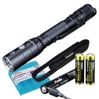 Fenix Ld22 V20 Aa Flashlight 800 Lumen Rechargeable Penlight For Edc Compatible With 2X Aa Batteries With Lumentac Battery Or