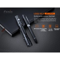 Fenix Ld22 V20 Aa Flashlight 800 Lumen Rechargeable Penlight For Edc Compatible With 2X Aa Batteries With Lumentac Battery Or