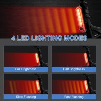 Ebuyfire Bike Tail Lights Usb Rechargeable Rear Bike Light Waterproof Bicycle Tail Light For Night Riding Red Cycling Lights