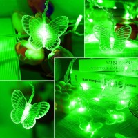 Halloween Butterfly String Light 20Ft 120Led Window Usb Fairy Lights 24 Butterfly 8 Modes With Remote Control For Room Bedroom P