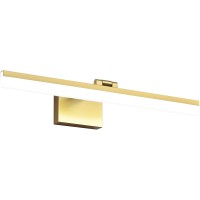 Solfart Modern Dimmable Led Rotatable Vanity Light Bathroom Lighting Fixtures 6000K Modern Golden Light