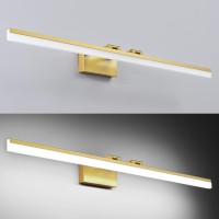 Solfart 47 Inch Dimmable Led Rotatable Vanity Light Fixtures Modern Bathroom Vanity Lighting Over Mirror-Gold