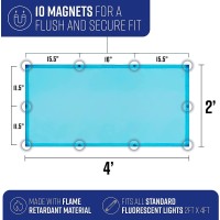 Glareshade Fluorescent Light Covers For Classroom Or Office Magnetic Fluorescent Light Covers For Ceiling Lights Provide Relie