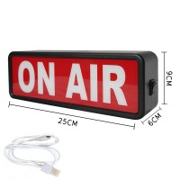 On Air Sign Led Light Recording Sign Studio Warning Signfor Studiohome Studiocompanydesk Or Wall Decor Simple And Easy On