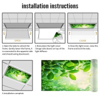 Lorougei Fluorescent Light Covers For Classroom Office - Light Filters Ceiling Led Ceiling Light Covers - 2Ft X 4Ft Drop Ceiling Fluorescent Decorative - Tree Leaves Sky Clouds Pattern