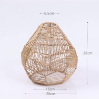 Loviver Pendant Lamp Shade Rattan Decoration Ceiling Light Shade For Restaurant, A