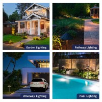 Gardenreet Low Voltage Pathway Lights 12V, Led Landscape Path Lights Outdoor Waterproof, Electric Walkway Lights, Hat Top Bronze Etl Garden Decorations Without G4 Bulb 12 Pack