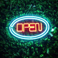 Ibaynawi Led Neon Open Sign Ultra Bright Open Signs For Business Electric Light Up Signs For Restaurant Bar Coffee Shop Sp