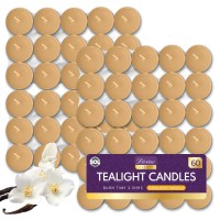 Scented Tea Light Candles | 75 Pack Of Tea Lights | Vanilla Tea Lights | Long Burning Tealights | Variety Of Fragrance Tea Light Candles | Coloured Tea Light Candles