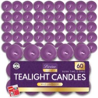 75Pk Lavender Tea Lights | Tealights Candles Scented | Lavender Scented Candle | Scented Tea Light Candles | Tea Lights Candles | Long Burning Tealights | Tea Candles Scented | Tealights Candles