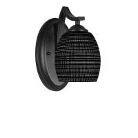 Zilo Wall Sconce Shown In Matte Black Finish With 5