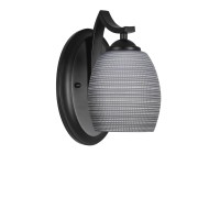 Zilo Wall Sconce Shown In Matte Black Finish With 5