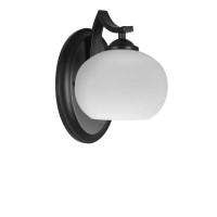 Zilo Wall Sconce Shown In Matte Black Finish With 7