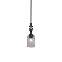 Elegant Mini Pendant With Hang Straight Swivel Shown In Matte Black Finish With 4