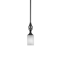 Elegant Mini Pendant With Hang Straight Swivel Shown In Matte Black Finish With 4