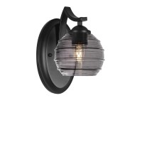 Zilo Wall Sconce Shown In Matte Black Finish With 6