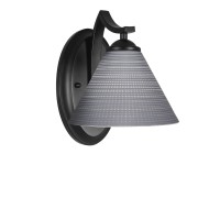 Zilo Wall Sconce Shown In Matte Black Finish With 7