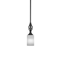 Elegant Mini Pendant With Hang Straight Swivel Shown In Matte Black Finish With 4