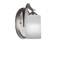 Zilo Wall Sconce Shown In Graphite Finish With 4 White Marble Glass