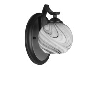 Zilo Wall Sconce Shown In Matte Black Finish With 5.75