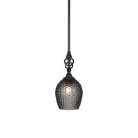 Elegant Pendant With Hang Straight Swivel Shown In Matte Black Finish With 7.5