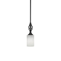 Elegant Mini Pendant With Hang Straight Swivel Shown In Matte Black Finish With 4