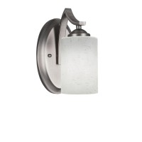 Zilo Wall Sconce Shown In Graphite Finish With 4 White Muslin Glass