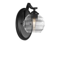 Zilo Wall Sconce Shown In Matte Black Finish With 6