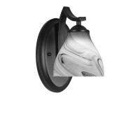 Zilo Wall Sconce Shown In Matte Black Finish With 6.25