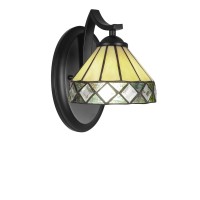 Zilo Wall Sconce Shown In Matte Black Finish With 7