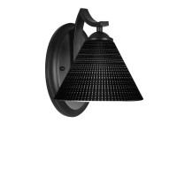 Zilo Wall Sconce Shown In Matte Black Finish With 7