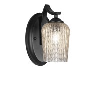 Zilo Wall Sconce Shown In Matte Black Finish With 5