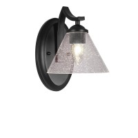 Zilo Wall Sconce Shown In Matte Black Finish With 7