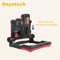 Dayatech Cordless Led Work Light Compatible With Dewalt And Milwaukee 1820V Battery 4000 Lm 25 W Flickerless Brightness Adju