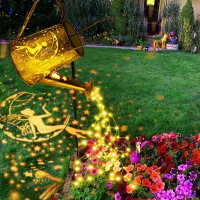 Yjfwal Solar Watering Can With Lights Garden Solar Lights, Hanging Solar Lantern, Waterproof Garden Lights Outdoor Decorative Lights For Party, Table, Walkway, Yard, Lawn, Patio (With Shepherd Hook)