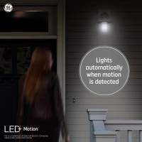 Ge Led+ Motion Sensor Led Light Bulbs, Linkable Security Lights, Par38 Outdoor Floodlights, Warm White (3 Pack)