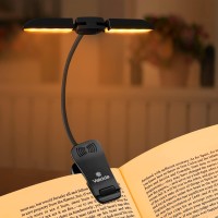 Vekkia Rechargeable 14 Led Amber Book Light For Reading In Bed, 180