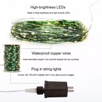 Resnice 100Ft Outdoor Led String Lights Waterproof 300 Leds Fairy String Lights Plug In With Remote 8 Modes For Living Room, Christmas Tree, Patio, Garden, Wedding, Backyard (Warm White)