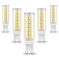 Ziomitus G9 Led Bulbs 75W 80W 100W Replacement 4000K Natural White,1000Lm, Ac120V G9 8W Bi-Pin Neutral Led Corn Light Bulb For Chandelier Pendant Bathroom Vanity Ligting,5Pack