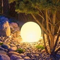 8 Inch Solar Globe Light Outdoor Solar Glowing Ball Light W Remote 16 Rgb Colors Changing Waterproof Solar Orb Light Landscap