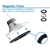 Nicor Lighting Dlr56V6 56Inch White 900 Lumen 3000K Recessed Led Downlight 12 Pack Dlr566091203Kwh12Pk